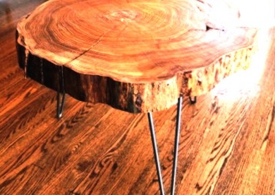 دکوراسیون روستیک , میز قهوه خوری تنه درخت 16