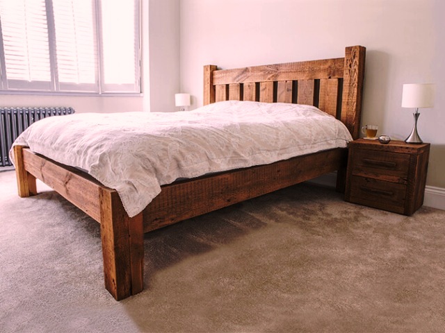 مدل تخت خواب دونفره چوبی کلاسیک