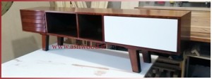کنسول چوبی ساخته شده از چوب بلوط , میز تلویزیون lcd
