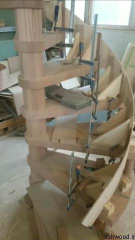 ساخت پله چوبی , نرده پله چوبی