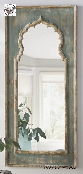 قاب آینه دیواری , آینه چوبی , قاب آینه سفارشی ساز 