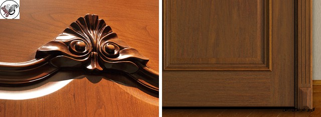 درب چوبی , چوب گردو , سبک کلاسیک 