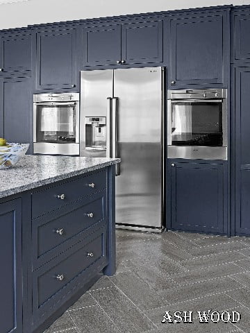 کابینت آشپزخانه رنگ آبی عمیق