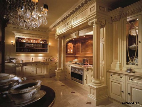 کابینت آشپزخانه کلاسیک رومی 