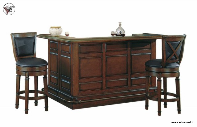 مدل بار بار کلاسیک با طراحی لاکچری , ساخت کانتر و میز چوبی چوبی برای خانه و منزل, ساخت میز بار، جدیدترین مدل میز و میز چوبی، دکوراسیون داخلی خانه