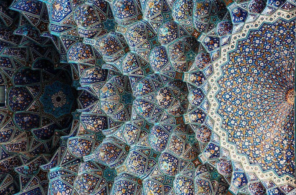 Historical Shah Abbas Mosque in Isfahan