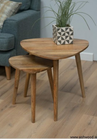 سه پایه چوبی , میز عسلی , میز جلو مبلی تمام چوب