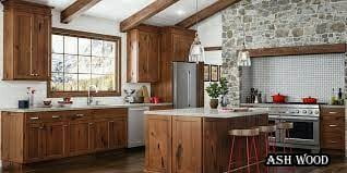 کابینت آشپزخانه چوبی قهوه ای 