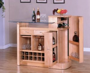 میز و صندلی چوبی بار آشپزخانه ، بوفه بار آشپزخانه ، بسیار زیبا و ایده پردازی در دکوراسیون داخلی منزل