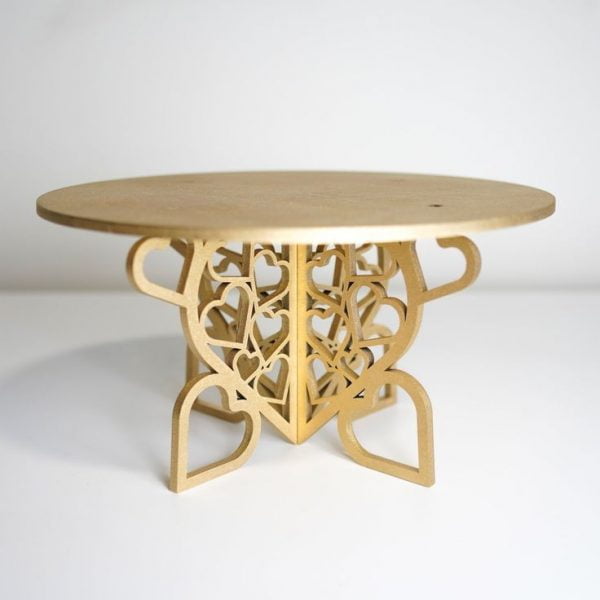 میز گرد ساخته شده با cnc چوب 