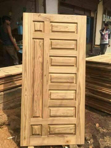 درب قاب تونیک , در چوبی تمام چوب سفارشی 