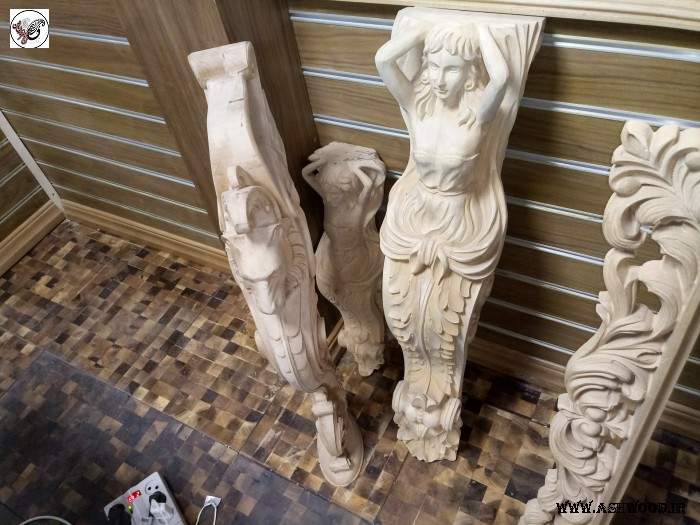 مجسمه ایستگاه پله چوب راش , نرده چوبی و هندریل چوب راش , نرده طرح چوب و چوبی. نرده های طرح چوب , نکات مهم قبل از ساخت پله گرد چوبی