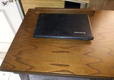 ساخت میز لپ تاپ تمام چوب و چوب و روکش بلوط