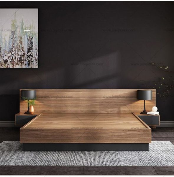 ایده و مدل تخت خواب چوبی سبک مدرن 