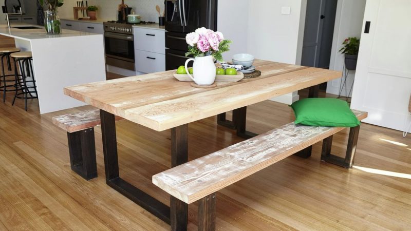ایده های جالب برای ساخت میز ناهارخوری چوبی
