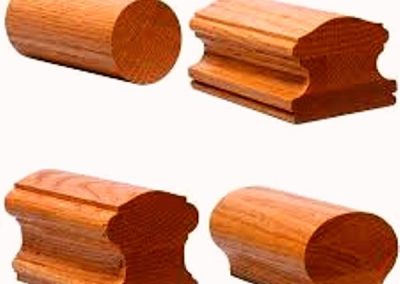 نرده و پله چوبی لوکس , چوب خم نرده