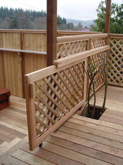 مدل نرده هندسی و سنتی چوبی برای پله و نرده تراس 