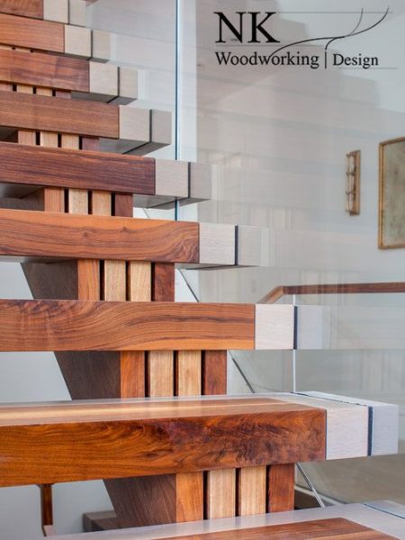 ایده های مدرن کف پله چوبی ، جالب و هوشمندانه 