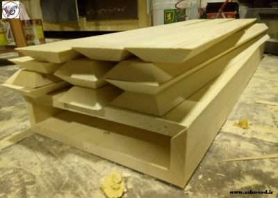 ساخت کف پله چوبی