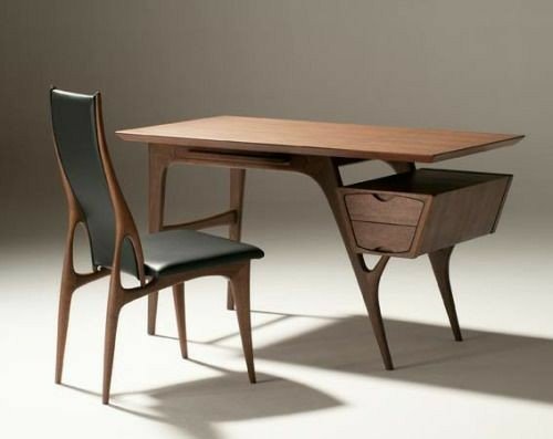 انواع میز تحریر، میز تحریر چوبی ، میز مطالعه چوب بلوط 