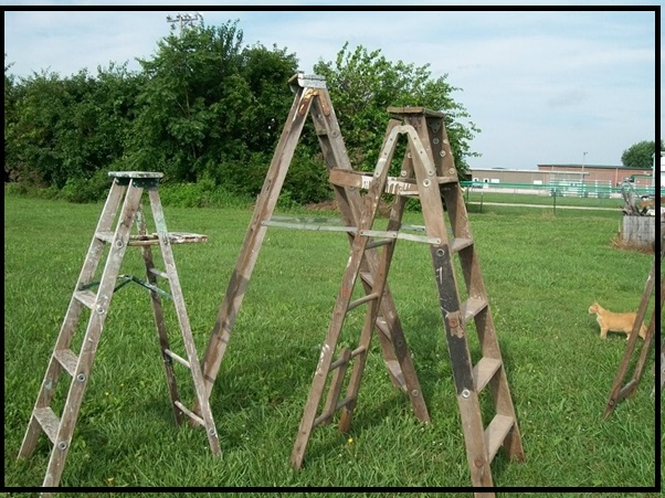 ساخت نردبان چوبی , ابعاد استاندارد نردبان