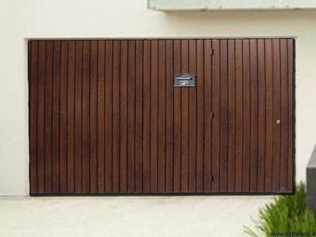 درب پارکینگ چوبی ,  مدل درب پارکینگ چوبی  , دروازه چوبی 