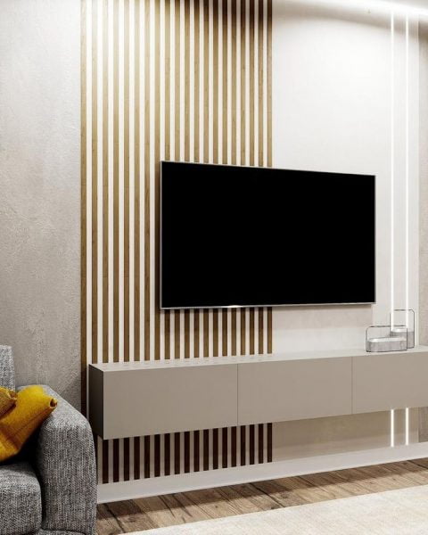 دکوراسیون دیوار پشت تلویزیون و LCD