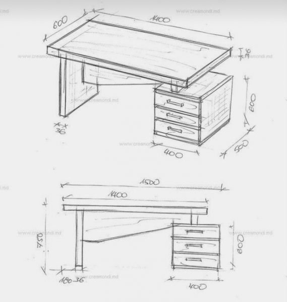 ایده های خلاقانه میز کار و تحریر چوبی ، طراحی و ساخت انواع میز چوبی