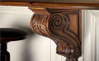 شلف چوبی لوکس و منبت کاری شده: ارتقای زیبایی منزل شما