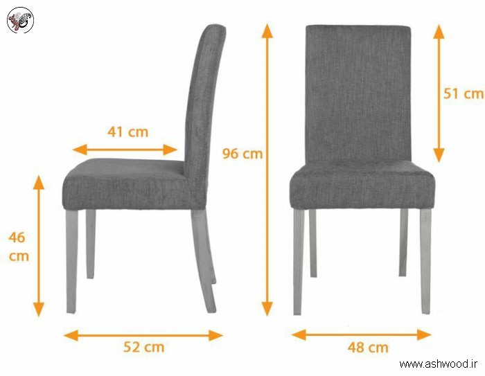 ابعاد استاندارد میز و صندلی