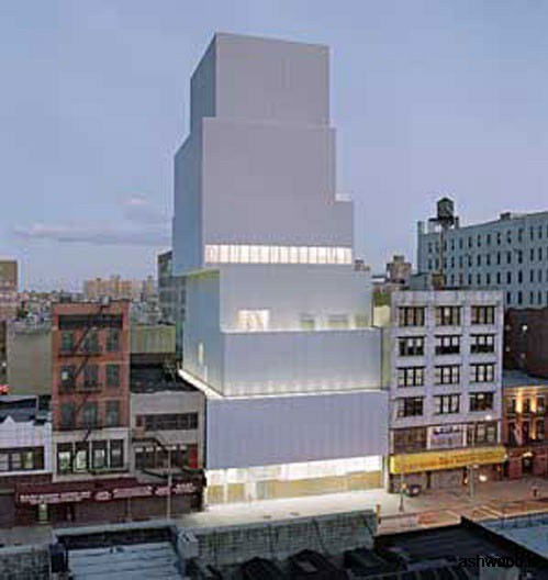موزه جدید هنرهای معاصر : این ساختمان در منطقه منهتن نیویورک