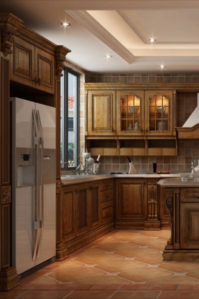 مدل و ایده های جدید کابینت آشپزخانه تمام چوب 