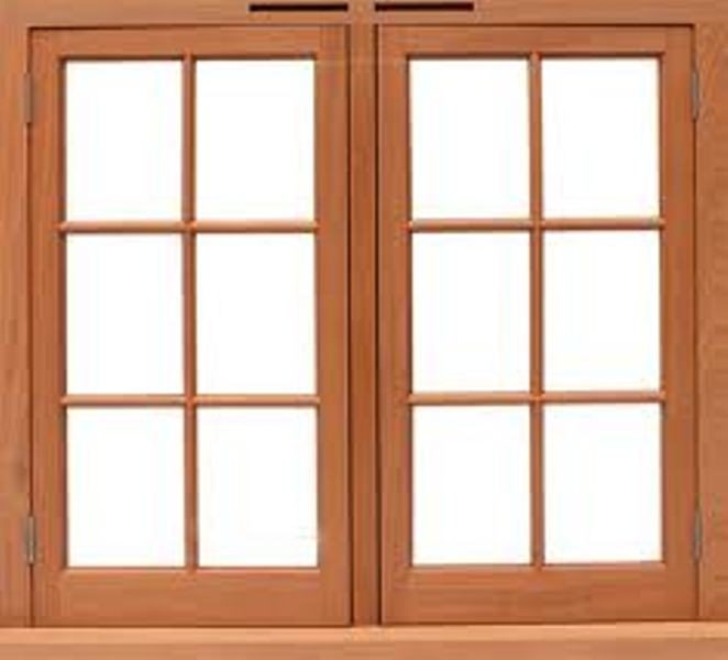 پنجره چوبی