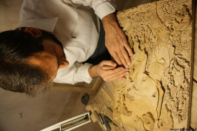 تابلو منبت , اثر استاد حسینی 