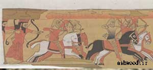 نقاشی روی چوب ، رنگ و نقاشی دوران هخامنشیان