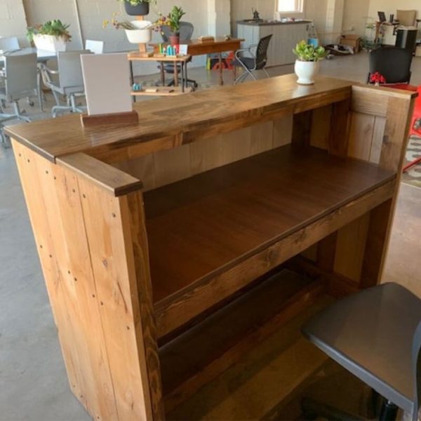 ایده های جالب و جدید میز کانتر و میز پذیرش چوبی با چوب و ام دی اف ، سازنده انواع میز چوبی کانتر