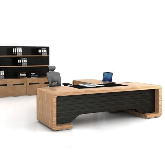میز کار و کتابخانه و کمد چوبی جالب 