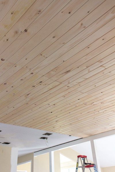 لمبه سقف چوبی ، معرفی ایده های جالب برای اجرا و نصب انواع سقف کاذب