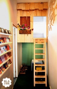 قفسه چوبی کتابخانه برای اتاق کودک