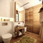دکوراسیون چوبی سرویس بهداشتی و حمام
