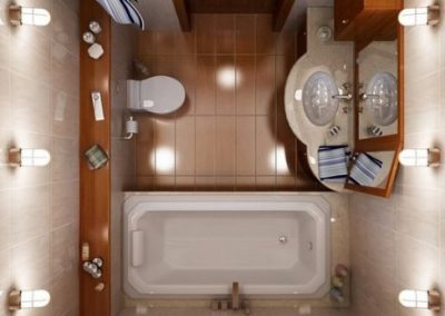 دکوراسیون چوبی سرویس بهداشتی و حمام