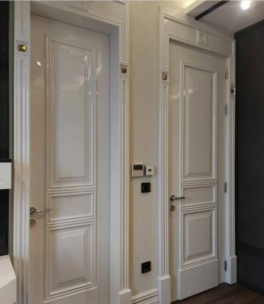 درب چوبی سبک کلاسیک، درب سفید پولیشی
