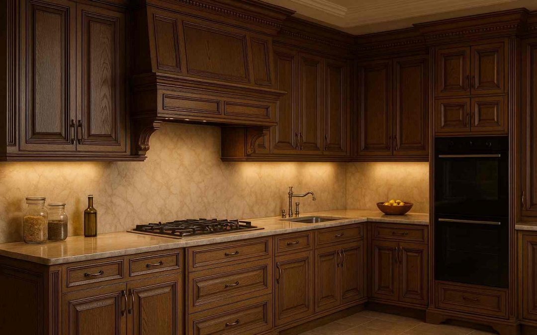 سفارش کابینت کلاسیک چوبی با جزئیات منبت و ابزار؛ راهنمای انتخاب و طراحی