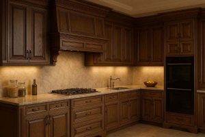 کابینت آشپزخانه با طراحی سفارشی و متریال باکیفیت