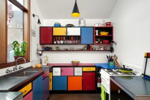 دکوراسیون آشپزخانه رنگارنگ