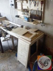 عکس مراحل ساخت کنسول چوبی