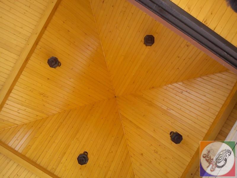 سقف کاذب چوبی