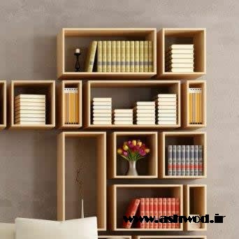 کتابخانه چوبی , قفسه بندی کتاب 