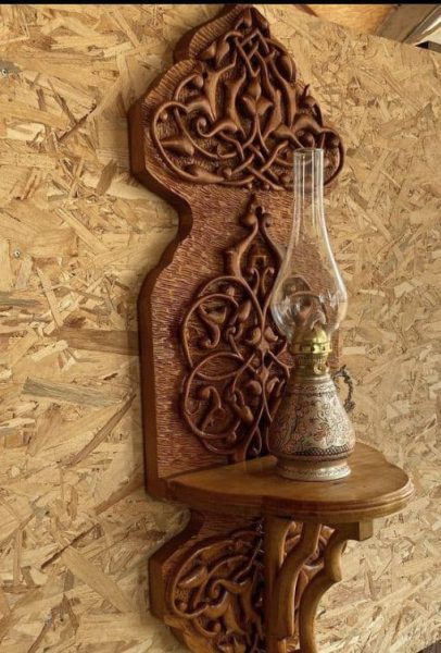 اثار چوبی منبت کاری و حجم سازی با چوب