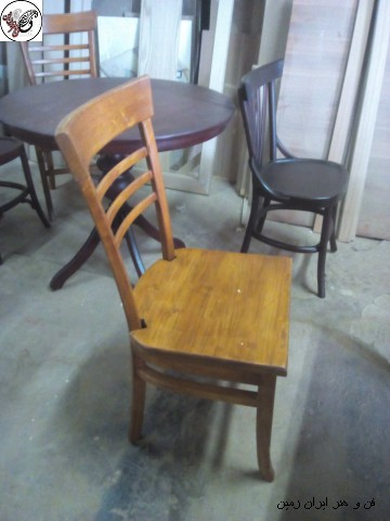 دکوراسیون چوبی منزل , میز و صندلی چوبی